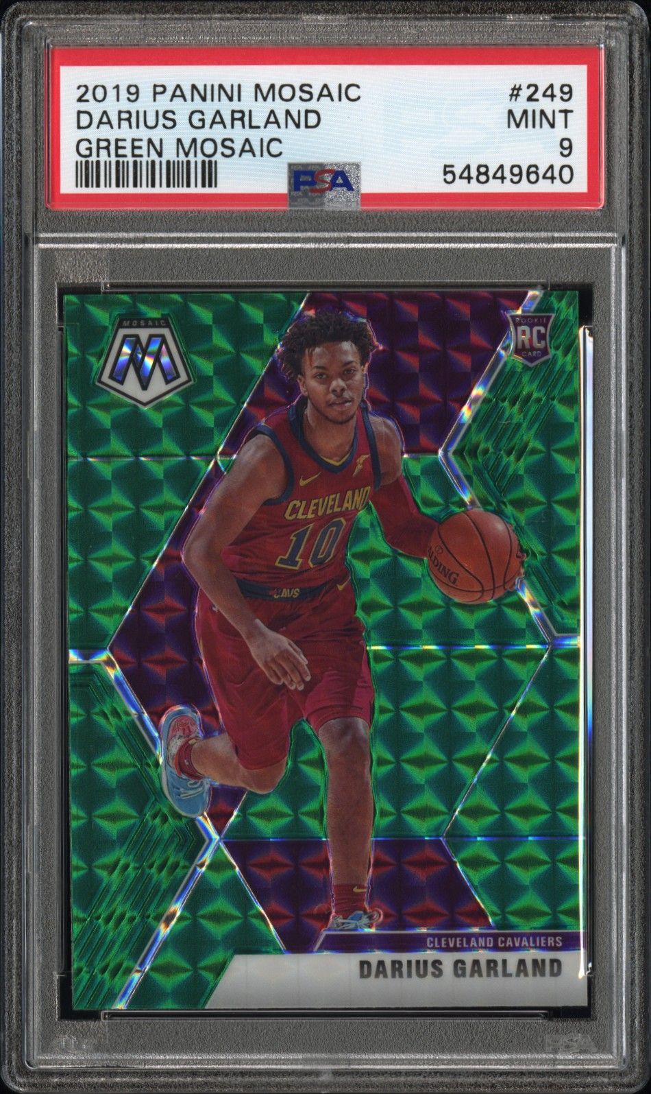 2019 Panini PANINI MOSAIC RED MOSAIC #249 Darius Garland front