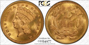 1888 G$1 MS67