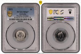 2021 5C Wooden Echidna - Baby Set MS67