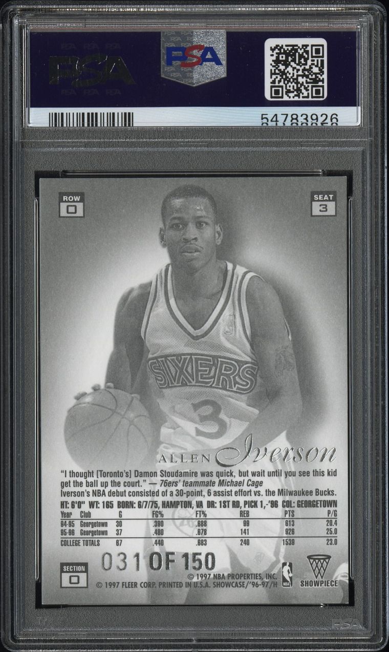 Basketball, 1996-97 Flair Showcase Legacy Collection Row 0