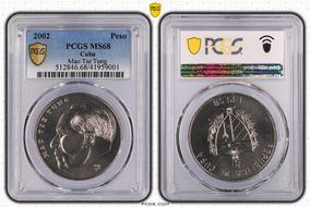 2002 Peso Mao Tse Tung MS68