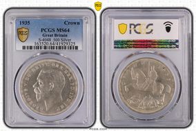 1935 Crown S-4048 .500 Silver MS64