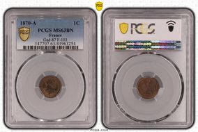 1870-A 1C Gad-87 F-103 MS63BN