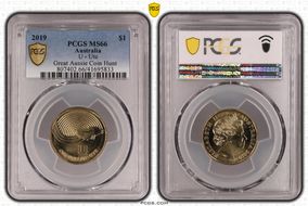 2019 $1 U - Ute Great Aussie Coin Hunt MS66