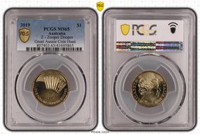 2019 $1 Z - Zooper Dooper Great Aussie Coin Hunt MS65