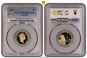 1991 $2 PR70DCAM
