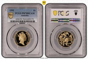 1991 $1 PR70DCAM