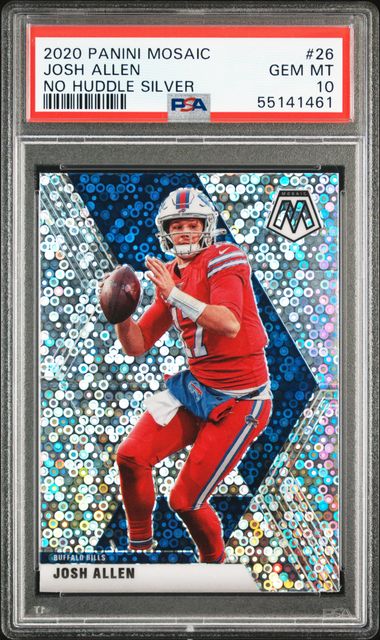 Josh Allen 2020 Panini Mosaic Got Game? Mosaic Card #GG23 PSA 10