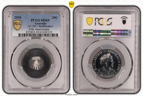 2020 20C AC/DC- Ballbreaker 25th Anniversary Colorized MS69