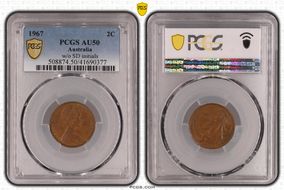 1967 2C w/o SD initials AU50BN