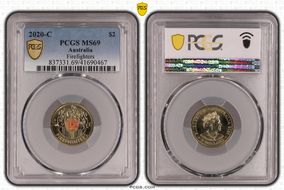 2020-C $2 Firefighters Colorized MS69