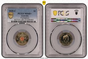 2020-C $2 Firefighters Colorized MS68+