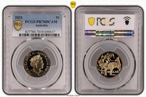 2021 $1 PR70DCAM