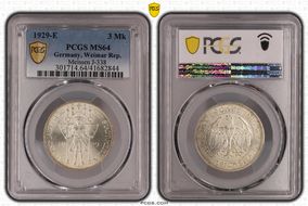1929-E 3 Mk Meissen J-338 MS64