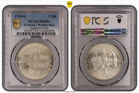 1930-D 5 Mk Zeppelin J-343 MS65+