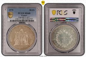 1975 50 Fr Gad-882 F-427 MS68