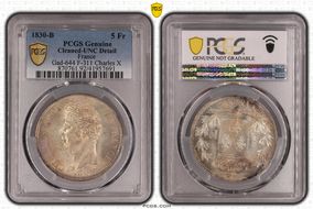 1830-B 5 Fr Gad-644 F-311 Charles X N1