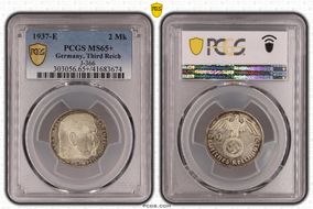 1937-E 2 Mk J-366 MS65+