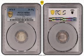 1876-F 20 Pfg J-5 MS66