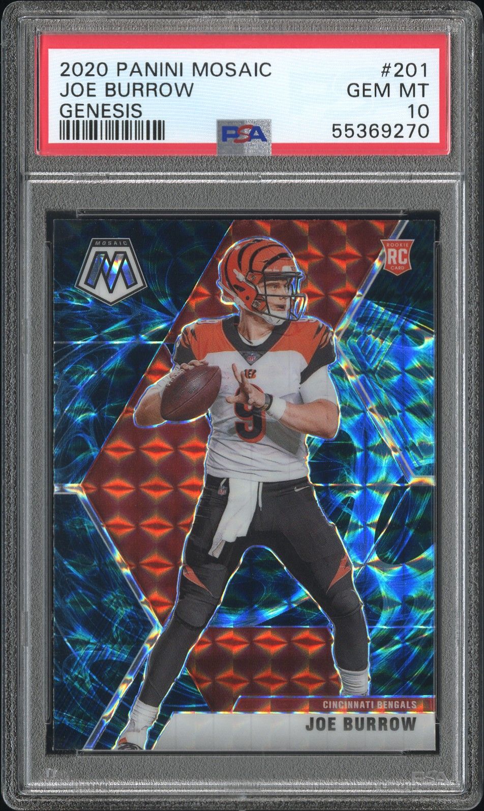 2020 Panini PANINI MOSAIC GENESIS #201 Joe Burrow front