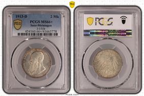 1913-D 2 Mk J-151b MS66+