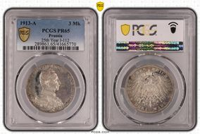1913-A 3 Mk 25th Year J-112 PR65
