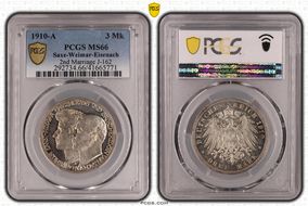 1910-A 3 Mk 2nd Marriage J-162 MS66