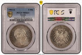 1901-E 5 Mk J-125 MS64+