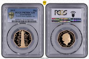 2019 50p S-H19 Kew Gardens Au PR70DCAM