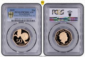 2019 50p S-H13 Four Minute Mile Au PR70DCAM