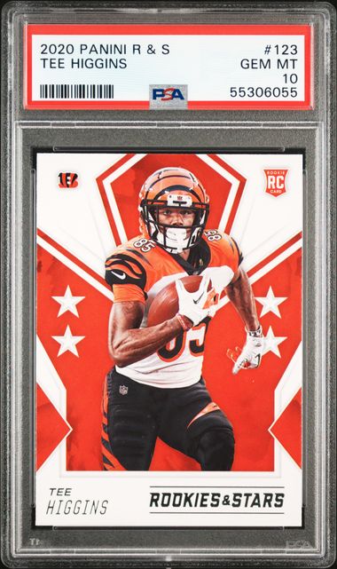 : 2020 Panini Mosaic #213 Tee Higgins RC Rookie