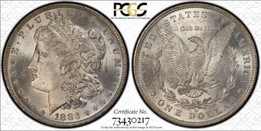 1883-O $1 MS65