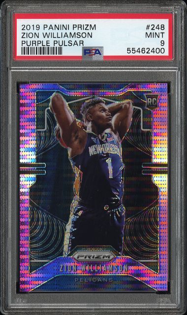 2019 Panini PANINI PRIZM PURPLE PULSAR #248 Zion Williamson front