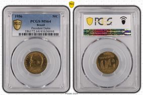 1956 50C President Dutra MS64