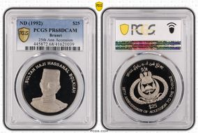 1992 $25 25th Ann. Accession CuNi PR68DCAM