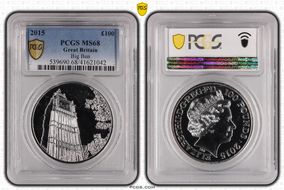 2015 £100 Big Ben MS68