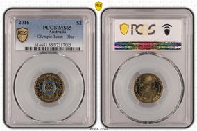 2016 $2 Olympic Team - Blue MS65
