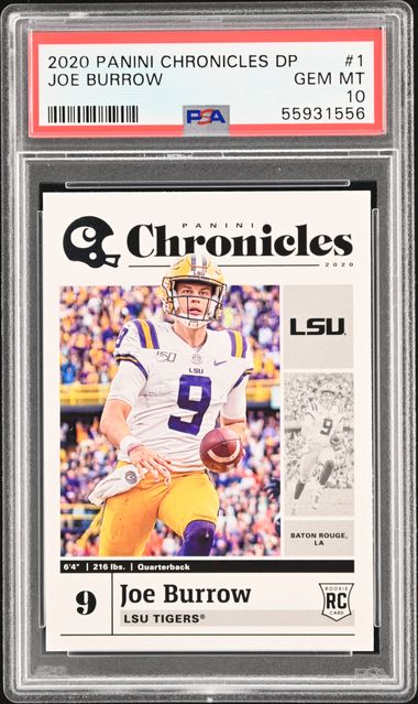 : Joe Burrow Rookie Card 2020 Panini Chronicles DP Elite