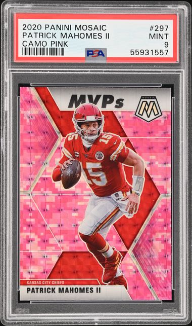 Patrick Mahomes II 2021 Panini Mosaic Mosaic Camo Pink #1 (PSA 10)