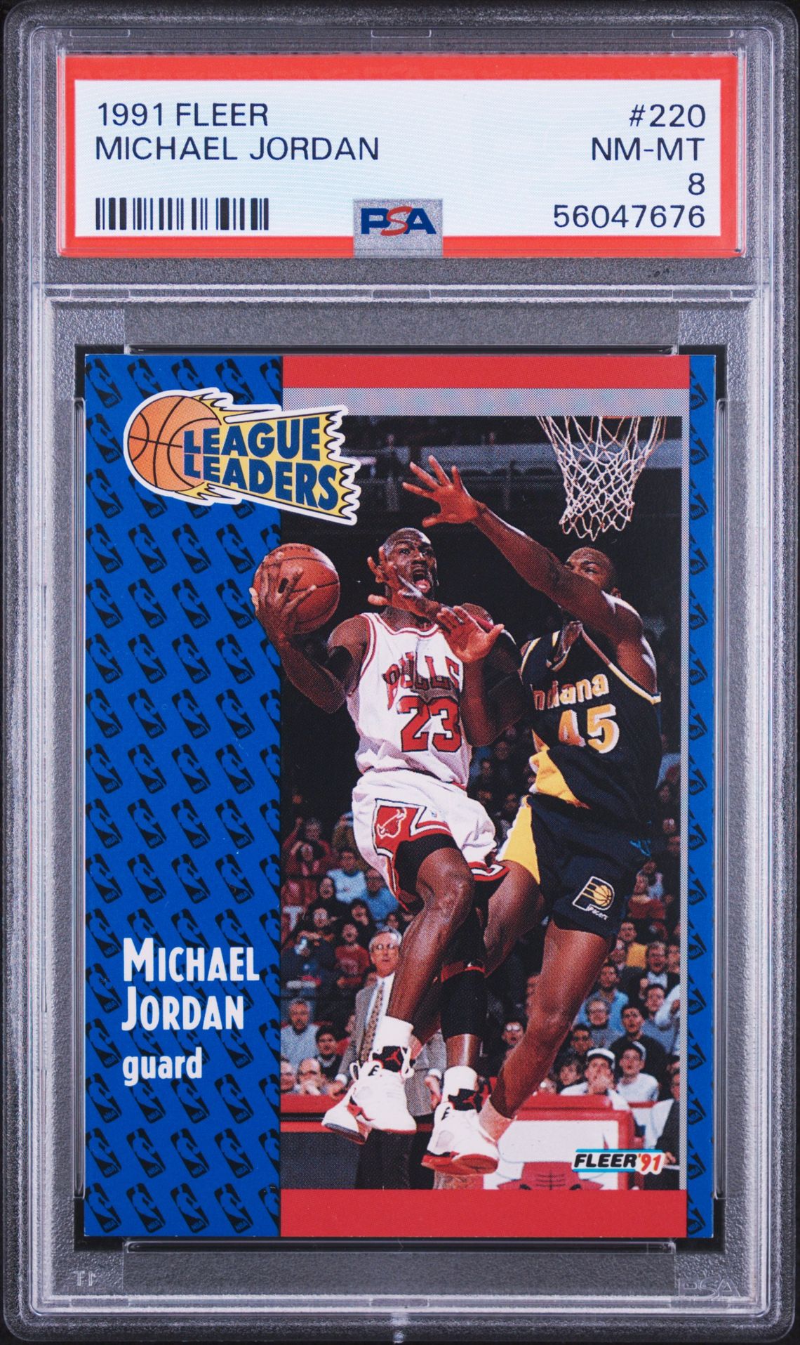 1991 Fleer Michael Jordan #220 Nm-Mt 8 front
