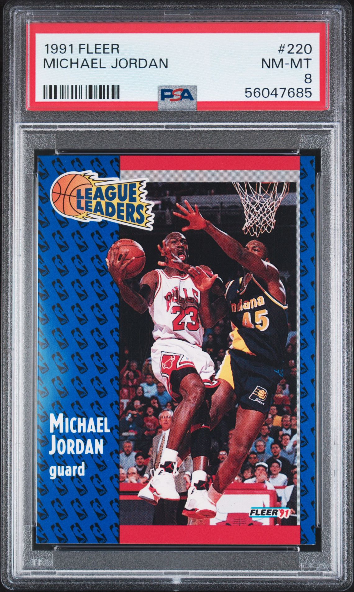 1991 Fleer Michael Jordan #220 Nm-Mt 8 front
