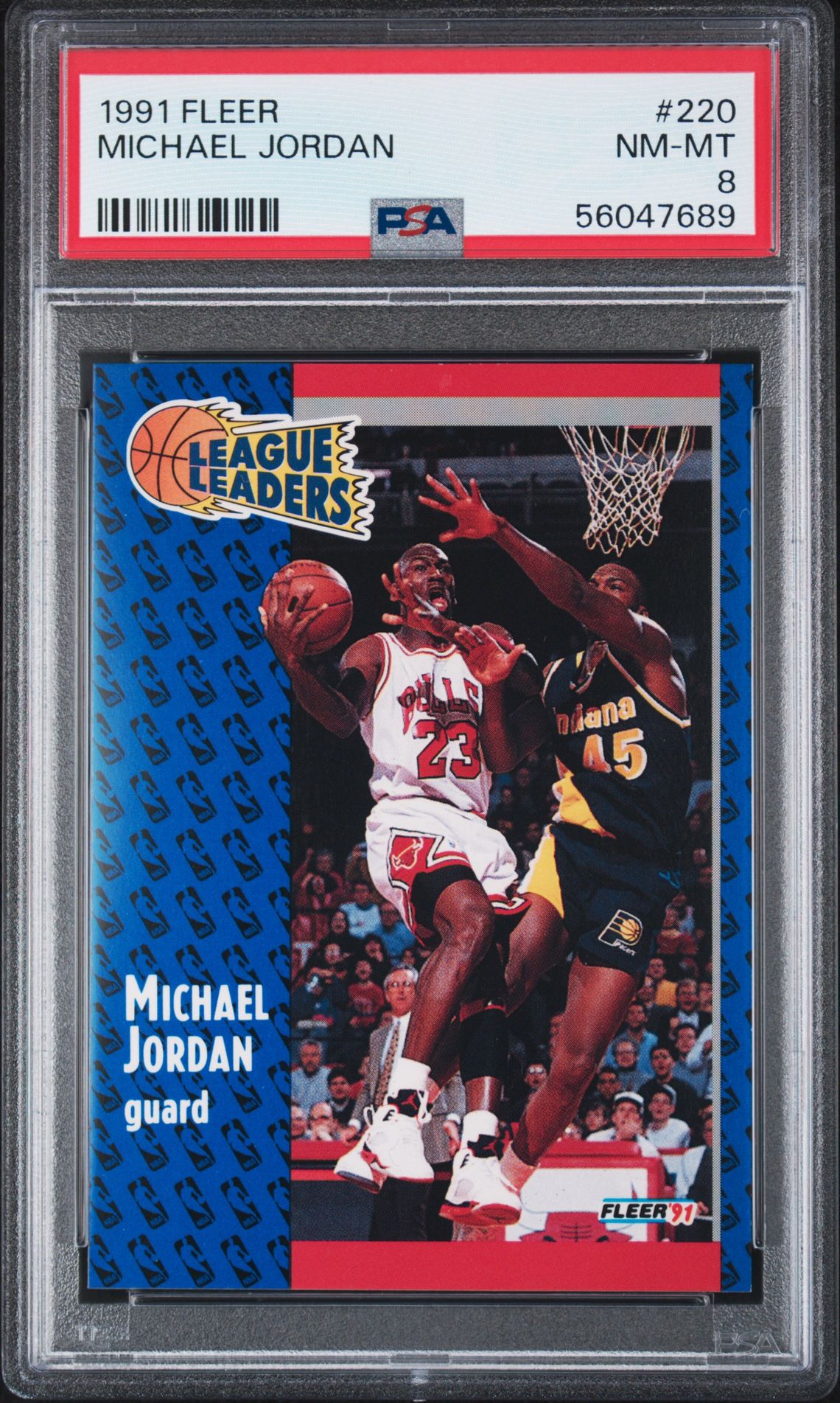 1991 Fleer Michael Jordan #220 Nm-Mt 8 front