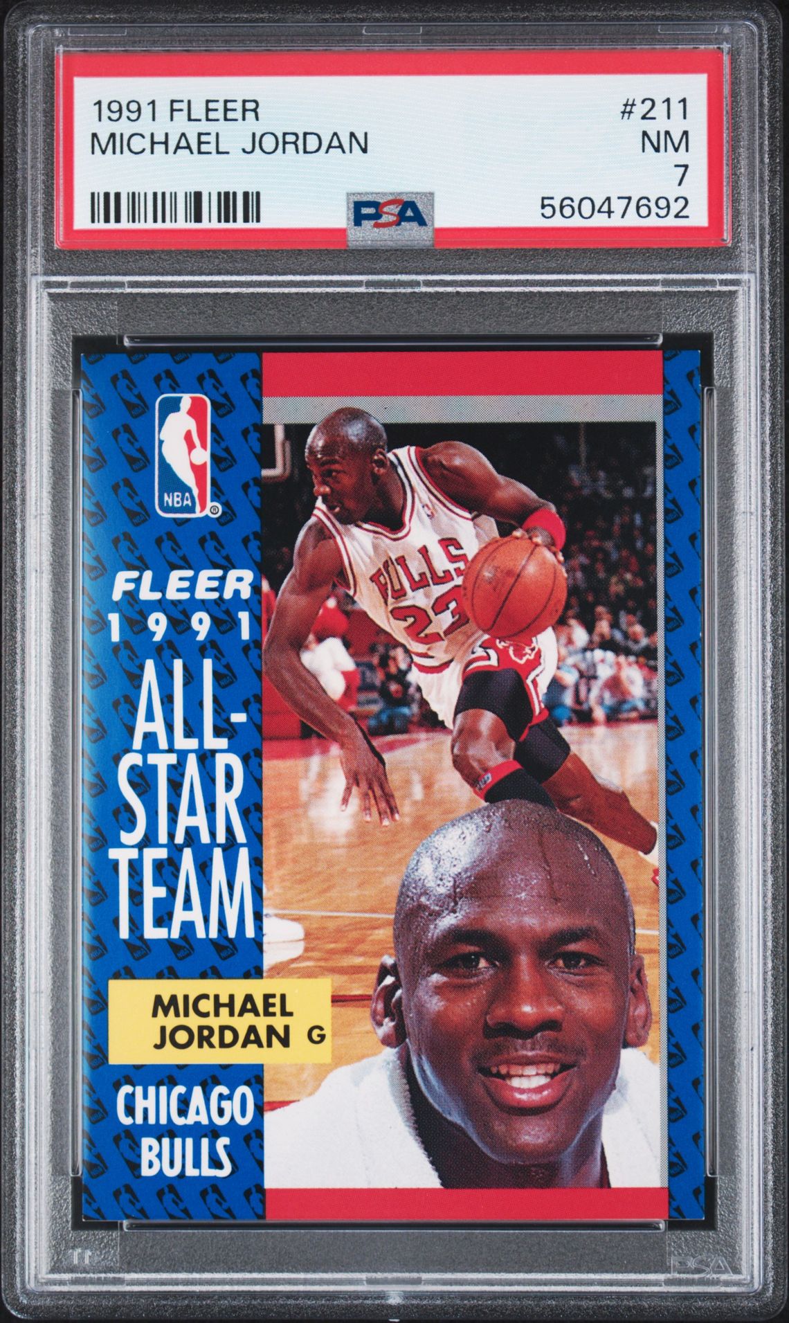 1991 Fleer Michael Jordan #211 Nm 7 front