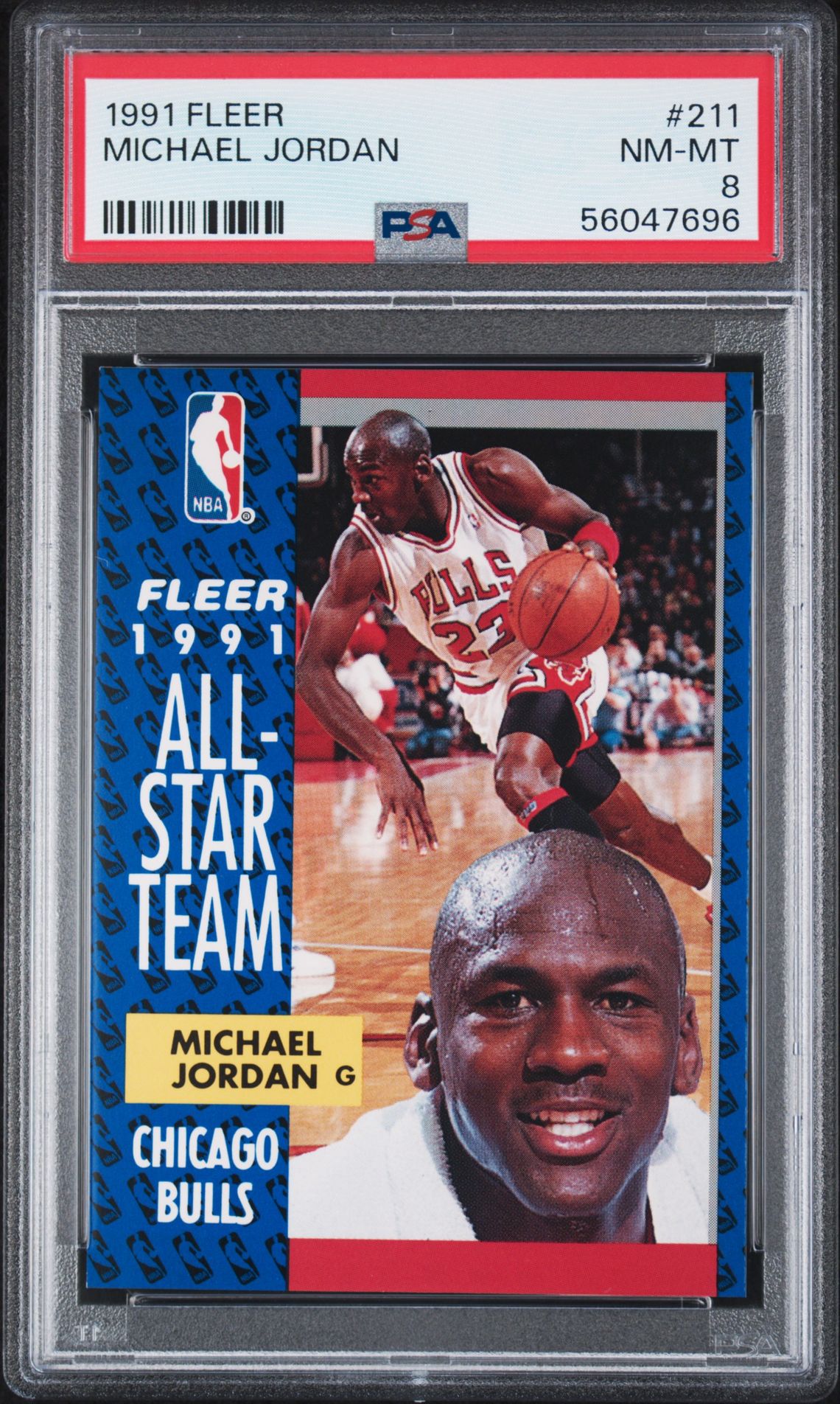 1991 Fleer Michael Jordan #211 Nm-Mt 8 front