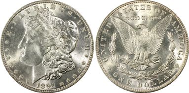 1891 $1 MS64