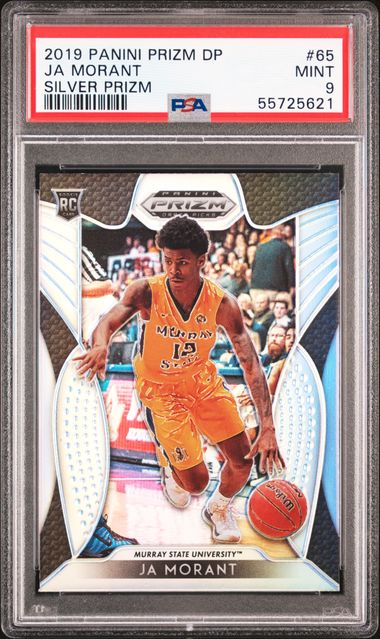 2019 Panini offers Prizm DP #65 Ja Morant PSA9