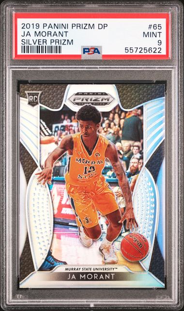 2019 Panini Prizm Draft Picks Silver Prizm 65 Ja Morant – PSA MINT