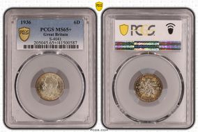 1936 6D S-4041 MS65+