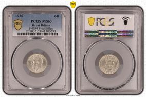 1926 6D S-4034 Mod Effigy MS63