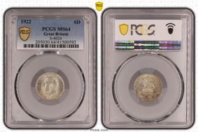 1922 6D S-4024 MS64